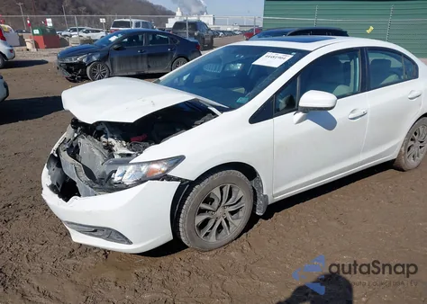 2014 Honda Civic Ex z USA, uszkodzony, nr VIN 19XFB2F8XEE004441